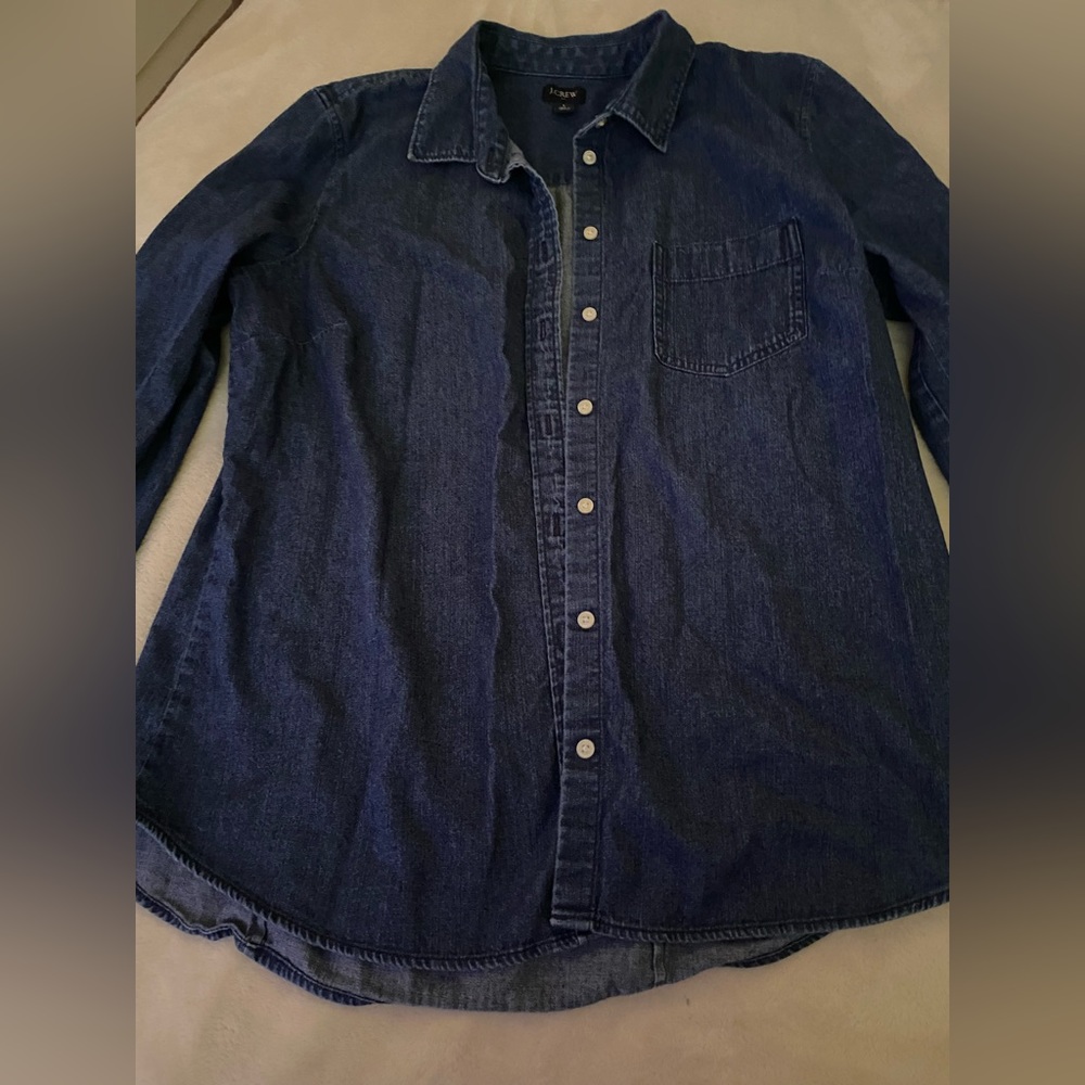 J Crew Blue Jean Shirt